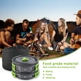 thumbnail image 2 of Camping Hiking Cookware Set Outdoor Portable Picnic Cookware Kit Aluminum Oxide Pot Frying Pan Set Travel Cooking Accessories, 2 of 8