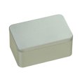 thumbnail image 1 of Decodeary Sturdy And Durable Square Tin Box For Easy Storage Exquisite And Practical Iron Square Tea Box Silver, 1 of 6