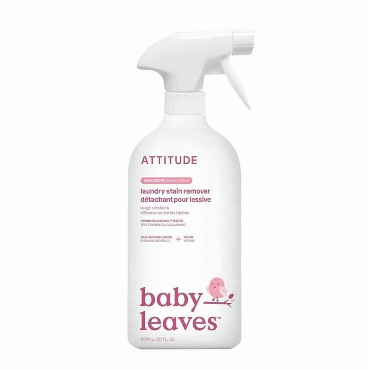 ATTITUDE baby leaves, Laundry Stain Remover, Unscented, 800 mL