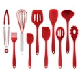 thumbnail image 4 of 10PCS Silicone Spatula Set With 600°F Heat Resistant, Kitchen Silicone Spatula Utensil Set Rubber Spatulas For Nonstick Cookware For Cooking Baking Mixing, 4 of 8