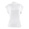 thumbnail image 4 of Womens Mock Neck Sleeveless Sweater Vest - Lightweight Ribbed Knit, Casual Summer Short Cap Sleeve Pullover Tank Tops - Versatile for Daily & Work Occasions, 4 of 6