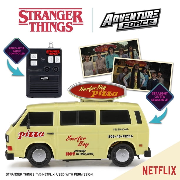 Adventure Force 1:20 Scale Stranger Things Pizza Van Radio Control