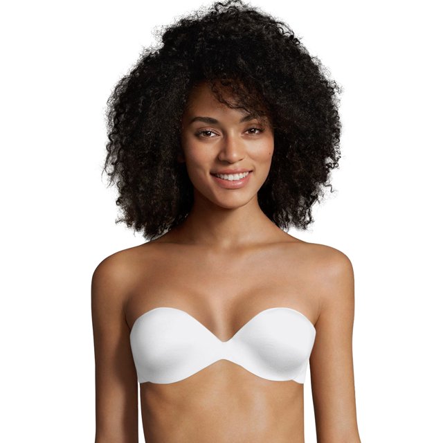 Maidenform Womens Comfort Devotion Custom Lift Strapless Bra, 40B, White