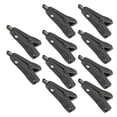 thumbnail image 3 of Insulated  Clips, Positive Negative Test Clamp 10Pcs Portable Gold Plated Brass 25mm Opening  For Multimeter Black, 3 of 8