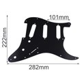 thumbnail image 2 of MYG Plaque de Protection en Métal SSS 11 Trous pour Guitares Électriques ST, 2 of 10