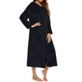 thumbnail image 2 of LSLJS Women's Fashion Fall and Winter New Long Sleeve Zipper Pajamas Home Wear, 2 of 4