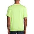 thumbnail image 2 of Hanes Cool DRI TAGLESS Men`s T-Shirt, S, Reflector Green Heather, 2 of 3