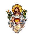 thumbnail image 1 of Je Sus S Un Catcher Acrylic Stained Glass Window Hanging for Home Holiday Decorations, 1 of 4