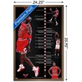 thumbnail image 2 of Michael Jordan - Timeline Wall Poster, 22.375" x 34" Framed, 2 of 4