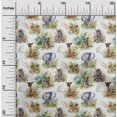 thumbnail image 2 of oneOone Viscose Chiffon White Fabric Animal Sewing Material Print Fabric By The Yard 42 Inch Wide, 2 of 4