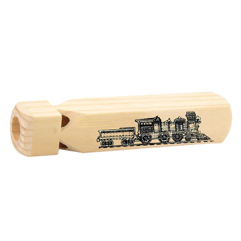 1pc Wooden Train Whistle for Kids Funny Train Themed Noisemaker Party Gift Idea