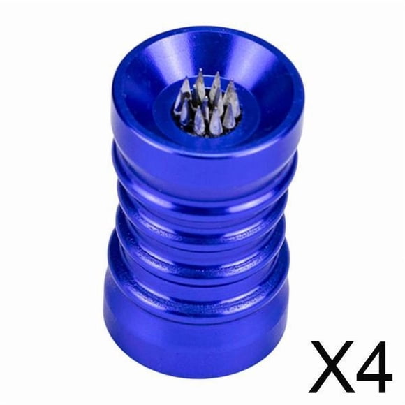 Quzzie 4xBillard Embout de Queue de Billard Formeur d'Embout de Queue en Métal Formeur d'Embout de Queue de Billard Outil de Réparation Bleu 4 Pcs