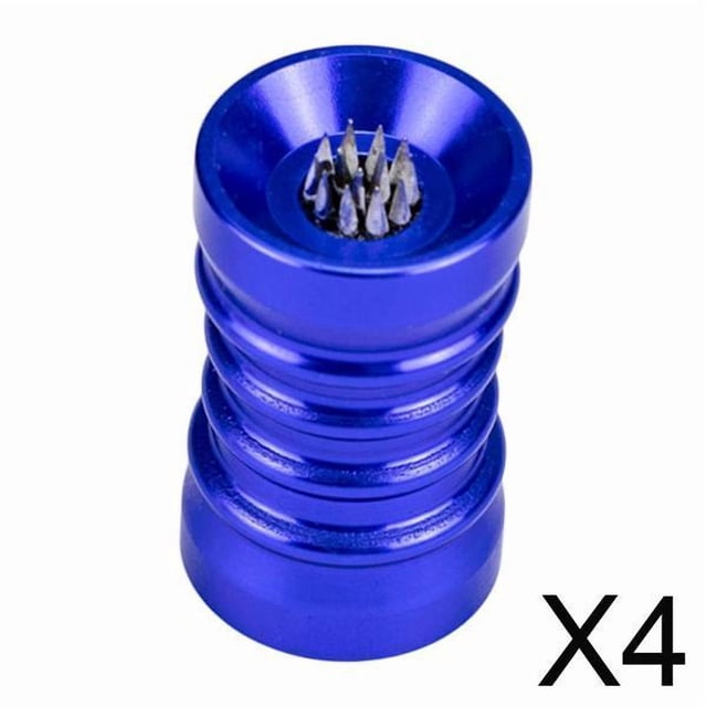 Quzzie 4xBillard Embout de Queue de Billard Formeur d'Embout de Queue en Métal Formeur d'Embout de Queue de Billard Outil de Réparation Bleu 4 Pcs