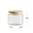 thumbnail image 3 of Mainstays Glass Kitchen Food Storage  Jar 2L  glass jar with bamboo lid, 3 of 5