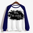 thumbnail image 5 of Chandails à Capuchon Mode pour Femmes 2023 T-shirt Imprimé Blouse à Manches Longues Col Rond Hauts Décontractés Chandail 50 % de Rabais Liquidation Costumes d'Halloween/Noël, 5 of 5