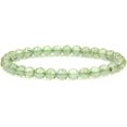 thumbnail image 1 of Bracelet Extensible Unisexe en Perles Rondes de 6 mm en Préhnite Naturelle, 1 of 5