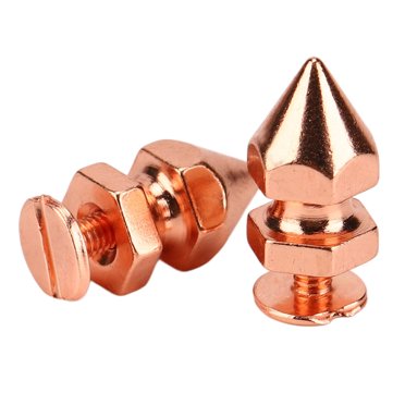 Spiked Cone Spike Stud,100 Sets Spiked Cone Metal Screw Back Spike Studs Ultra Responsive