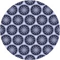 thumbnail image 1 of Ahgly Tapis Rond Lavable en Machine Intérieur Transitionnel Bleu Nuit, 3 Pieds Rond, 1 of 7