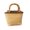 Khaki_A, variant on Woven Straw Shoulder Bag for Women, Knot Bucket Bag, Handmade Summer Handbag, Casual Versatile Daily Purse, Lightweight Travel Vacation Tote