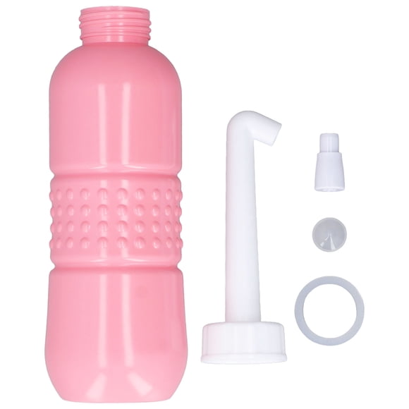 Portable Bidet Sprayer, Easy To Use Squeeze Hygiene Handheld Travel Bidet Bottle For Perineum Butt Pink