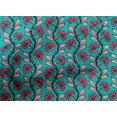 thumbnail image 4 of oneOone Cotton Poplin Fabric Leaves & Floral Block Printed Fabric 1 Yard 56 Inch Wide, 4 of 4