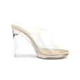 thumbnail image 3 of BLISSFUL STEP Women's Clear Platform Blocked Heel Slides Sandals, 3 of 7