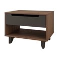 thumbnail image 1 of Nexera Alibi Walnut and Charcoal Nightstand, 1 of 2