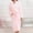 Pink, variant on WJSXC Winter Savings! Womens and Mens Flannel Hooded Pajamas Bathrobe Long Pajamas Lovers' Home Clothes Black
