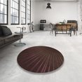 thumbnail image 4 of Ahgly Company Tapis d'Intérieur Lavable à la Machine, Carré, Transitionnel, Brun Chocolat, Tapis de Zone, 5 Pieds Carré, 4 of 7
