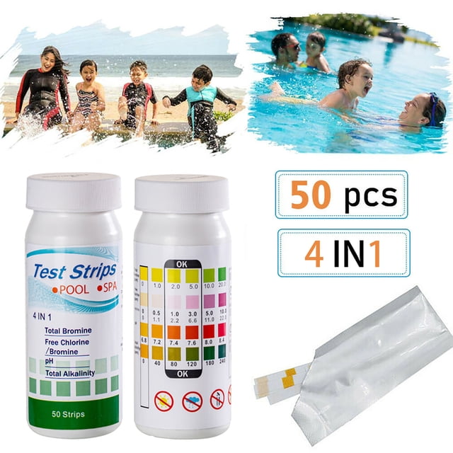 LSLJS 50PCS Water Quality Test Paper Swimming Pool PH Test Strip Pool Test Strip Drinking Water Chemistry Test, Home Kitchen Gadgets Accessories