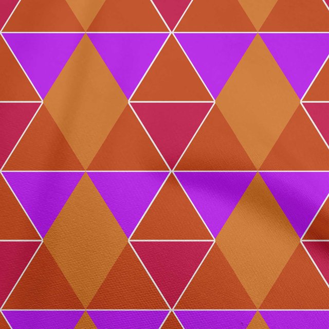 oneOone Viscose Jersey Orange Fabric Geometric Sewing Craft Projects Fabric Prints By Yard 60 Inch Wide