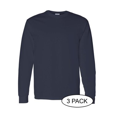 Gildan Men's Heavy Cotton Long-Sleeve T-Shirt - G540 (Pack Of 3)