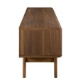 thumbnail image 3 of Modway Envision 59 Inch Entertainment Center TV Stand, Walnut White, 3 of 5