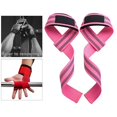 thumbnail image 3 of 2Pcs Strong Weight Lifting Straps Durable Hand Wrist Support Wraps Professional Outdoor Strength Deadlift Workout Adjustable Equipment Gear - Pink, 3 of 8