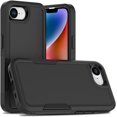 thumbnail image 4 of KOMI Designed for iPhone 16e Case, [with Screen Protector] [Military Grade Drop Protection] Heavy Duty Full-Body Shockproof Phone Case, Black (PC) + Black (TPU), 4 of 5
