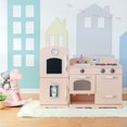 thumbnail image 3 of Teamson Kids Cuisine en Bois avec Accessoires de Réfrigérateur Jeu de Rôle Cuisine Rose, 3 of 10