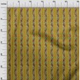 thumbnail image 2 of oneOone Polyester Lycra Fabric Leaves & Floral Block Printed Craft Fabric BTY 56 Inch Wide, 2 of 5