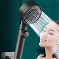 thumbnail image 4 of Tumotour Turbo Shower Head Home Bath Shower Nozzle Water Heater Filter Shower 5 Bathing Modes One Pressurised Water Stop Function Shower Head, 4 of 9