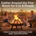 thumbnail image 4 of Sunnydaze Outdoor Camping or Backyard Large Round Cast Iron Rustic Fire Pit Bowl - 30" - Steel Finish, 4 of 10