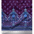 thumbnail image 2 of Soimoi Polyester Crepe Fabric Swirl,Leaves & Floral Panel Printed Fabric 1 Yard 52 Inch Wide, 2 of 3