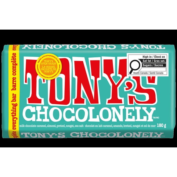 Tony's Chocolonely Milk Chocolate Everything Bar, 180g