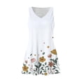 thumbnail image 3 of Pisexur Robe d'Été pour Femme, Plage, Décontractée, Sans Manches, Midi, Imprimé Floral, Débardeur, Ample, Robe Soleil avec Poche, P-2TG, 3 of 6