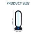 thumbnail image 2 of LEEYNEER Lampe Domestique Portable en UVC avec Télécommande, Design Unique avec Réglages de Minuterie Réglables pour la Purification de l'Air, Options de 15/30/60 Minutes, Parfait pour la Maison, la Cuisine, la Chambre, 2 of 8