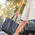 thumbnail image 4 of Esquirla Commuting Tote Bag PU Leather Shoulder Bag for Commuting Travel Birthday Gift Black, 4 of 8