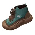 thumbnail image 3 of Espadrilles Montantes pour Femmes Chaussures de Sport Chaussures Décontractées pour Travail Randonnée Automne Vert 40, 3 of 9