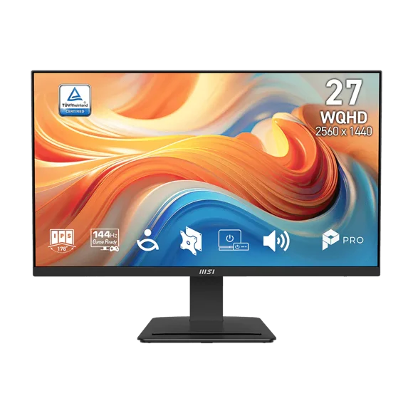 MSI 27" 2560 x 1440 (QHD) 144hz 1ms (MPRT) / 4ms (GTG) IPS Monitor Tilt adjustable (PRO MP273Q E14)