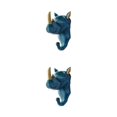 thumbnail image 1 of Wweixi Coat Hooks Easy To Install And Wide Application For Added In Daily Life Retro blue (rhino) 2Set, 1 of 6