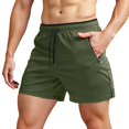 thumbnail image 1 of Men's Running Shorts with Zipper Pockets Gym Athletic Workout 5" Shorts for Men, 1 of 5