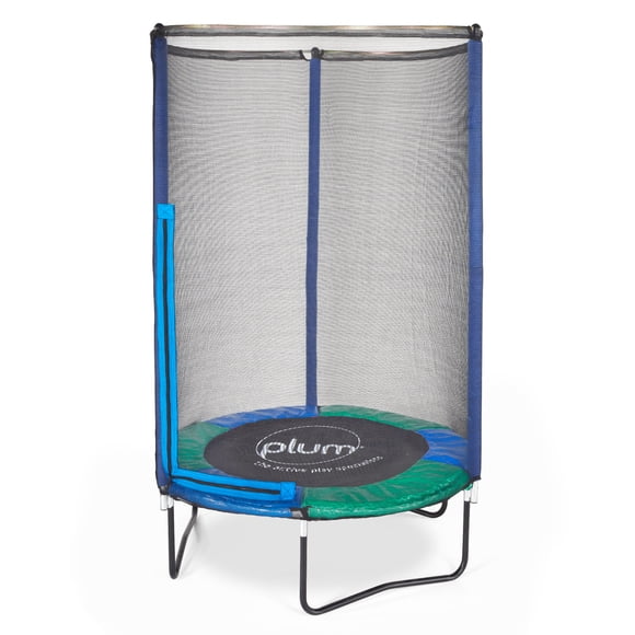 Plum® Junior Springsafe® Trampoline & Enclosure - Blue/Green