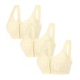 thumbnail image 1 of Bras for Women, 3PC Womens Front Buckle Oversized Tank Top Style Underwear Without Steel Rings, 1 of 4